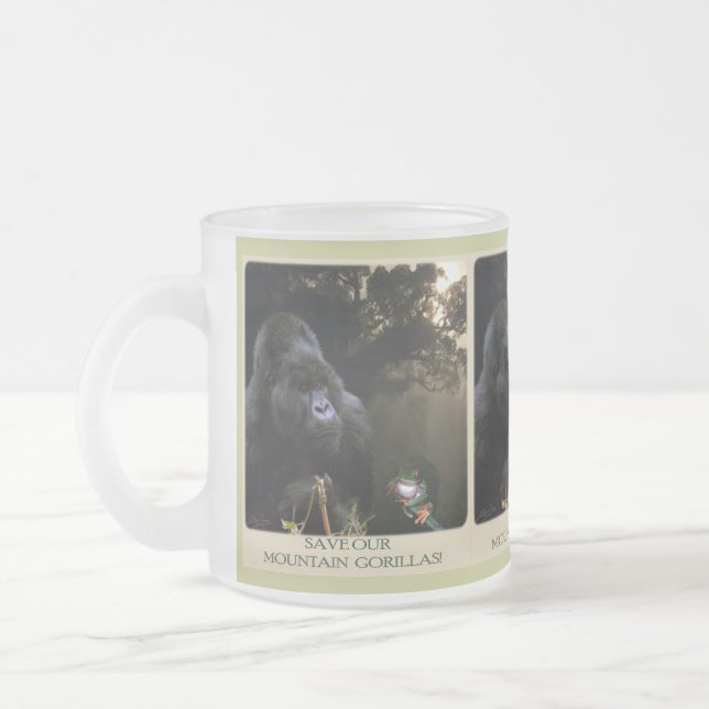 Kunga Mountain Gorilla Wildlife-supporter Mugg (Vänster)