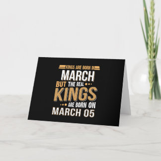 Kungar Föds Den 5 Mars Kort