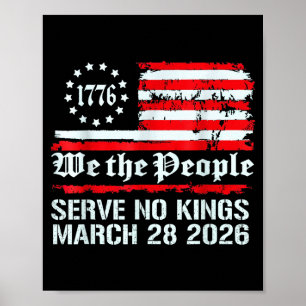 Kungar i amerika 28 mars 2026 kungens dag rolig Ki Poster