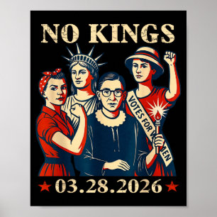 Kungar i amerika 28 mars 2026 rolig konungadag poster