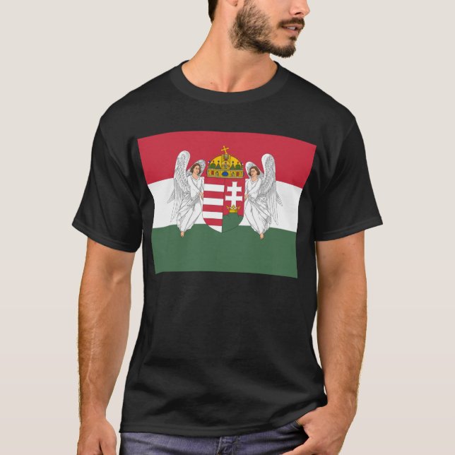 Kungarike av Ungernflagga Tröja (Framsida)