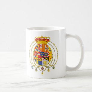 Kungarike av vapenskölden för två Sicilies Kaffemugg