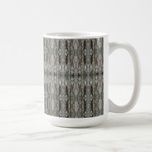 Kungarike Träd Bark Mönster Kaffemugg