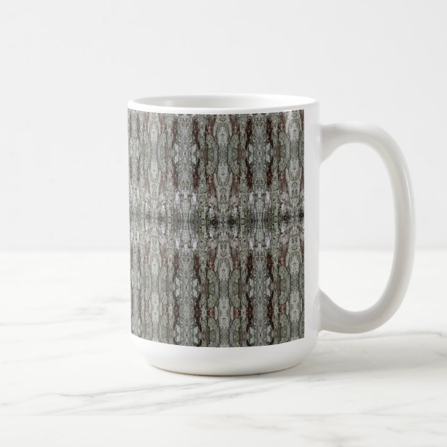 Kungarike Träd Bark Mönster Kaffemugg (Höger)