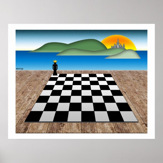 Kungariket Chess Poster (Framsidan)