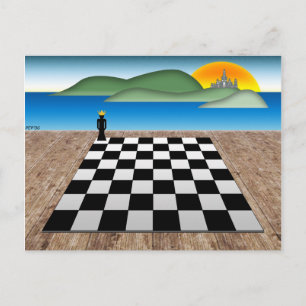 Kungariket Chess Vykort