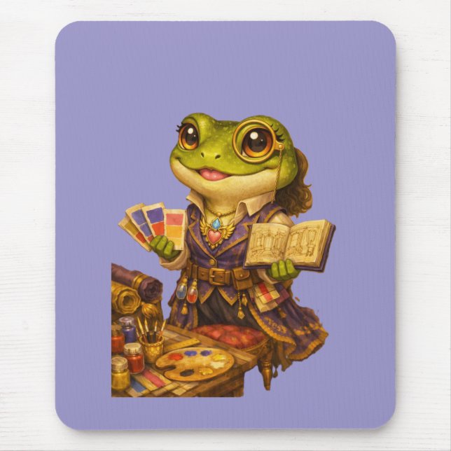 Kungariket Designer Groda Karaktär Musmatta (Framsidan)