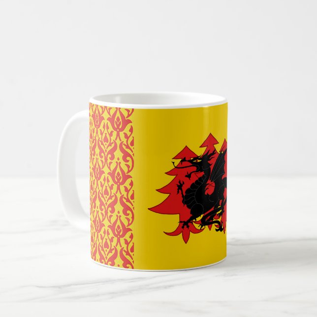 Kungariket Drachenwald Coffee Mugg (Framsida vänster)