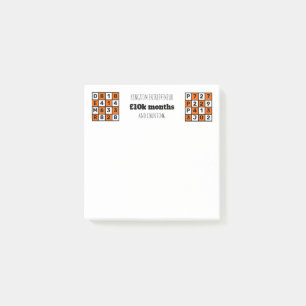 Kungariket Entrepreneur Christian Affirmation Vers Post-it Block