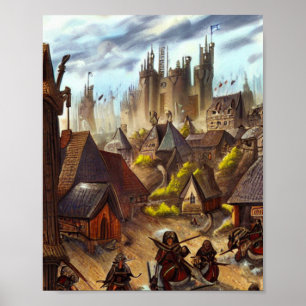 Kungariket Fantasy Digital Art Poster #06