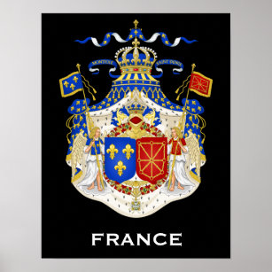Kungariket Frankrike Jackar av Arm Poster