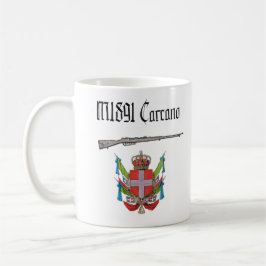 Kungariket Italien WW1 M1891 Carcano gevär Kaffemugg
