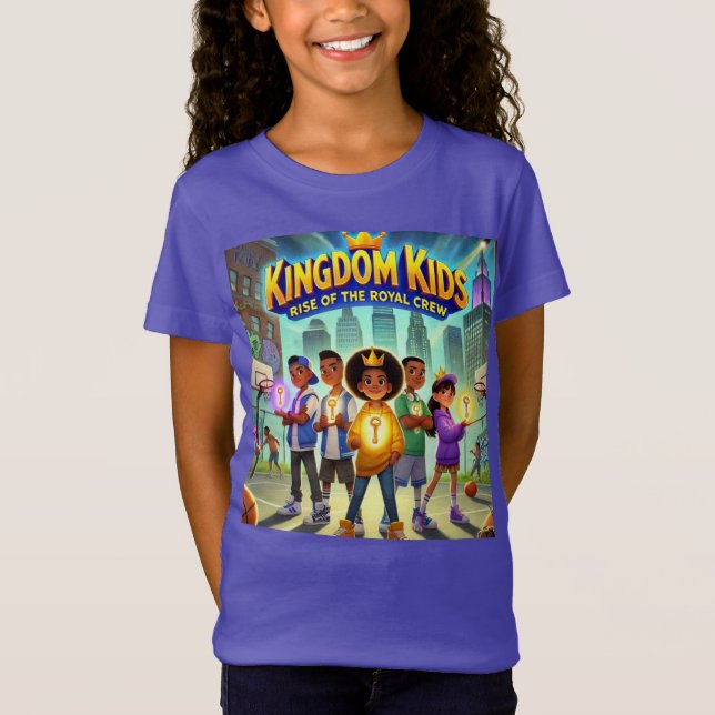 Kungariket Kids: Stiga upp om Royalet Crew T-shirt (Framsida)