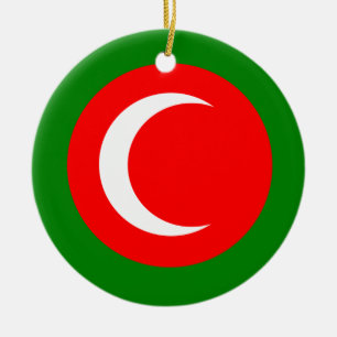 Kungariket Kurdistan Flagga (1922-1924, 1925) Julgransprydnad Keramik