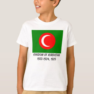 Kungariket Kurdistan Flagga (1922-1924, 1925) T-shirt