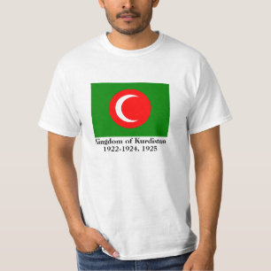 Kungariket Kurdistan Flagga (1922-1924, 1925) Tee