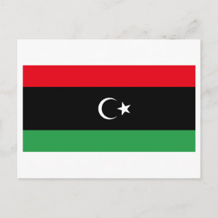 Kungariket Libyen Flagga (1951-1969) Vykort