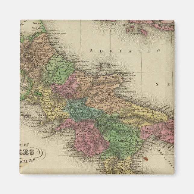 Kungariket Neapel eller Sicilien 2 Magnet (Framsidan)