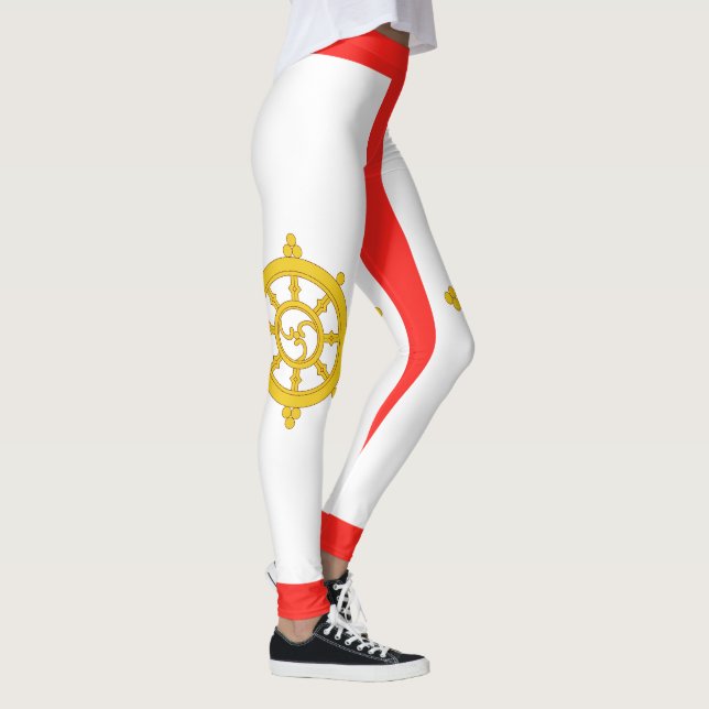 Kungariket Sikkims flagga Leggings (Höger)