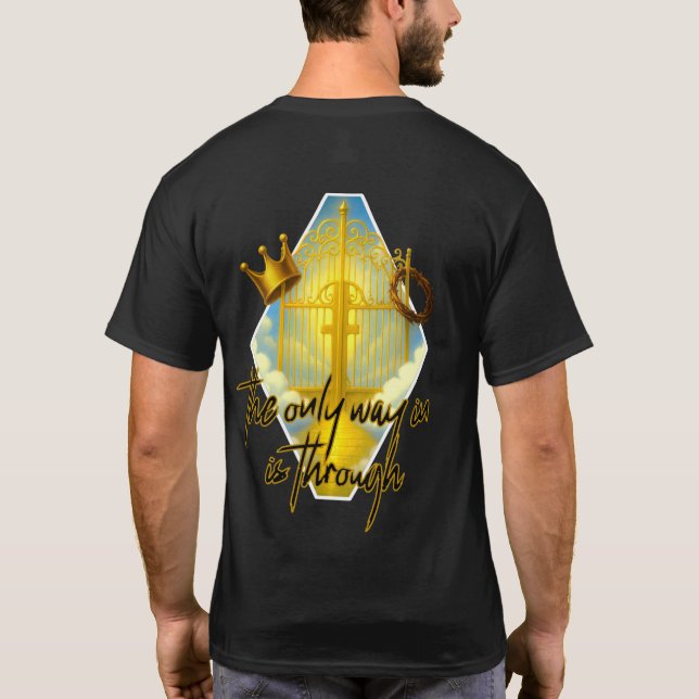 Kungariket Vibes - Vill du komma in? Gå igenom. T Shirt (Baksida)