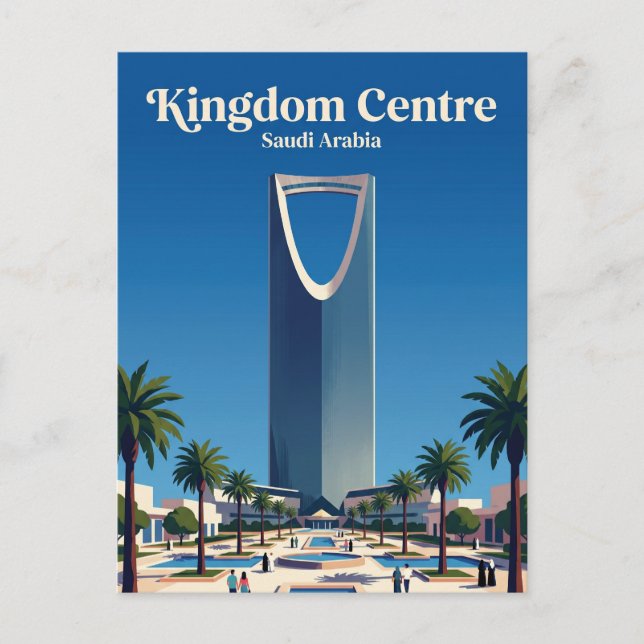 Kungarikets centrum Saudiarabien Vykort (Framsida)