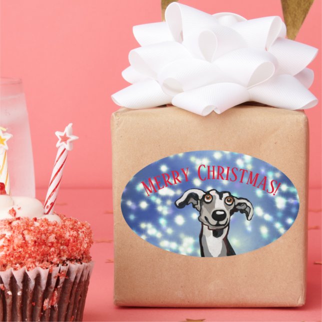 Kungastragnaten, God jul Ovalt Klistermärke (Part)