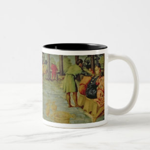 Kungbelshazzars bankett, c.1543/44 Två-Tonad mugg