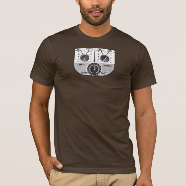 Kungen av det Rocketmen flyg kontrollerar T-shirt (Framsida)