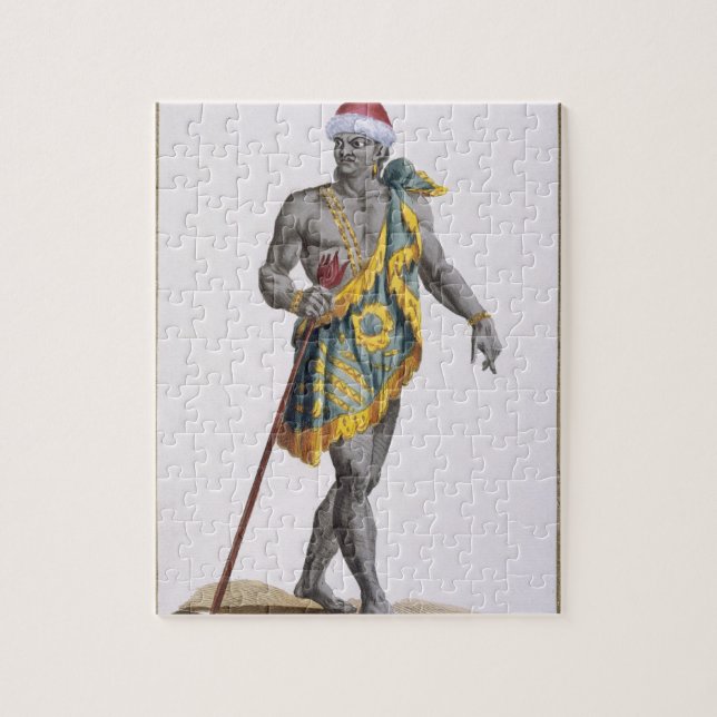 Kungen av Florida, 1780 (färgad gravyr) Pussel (Vertikal)