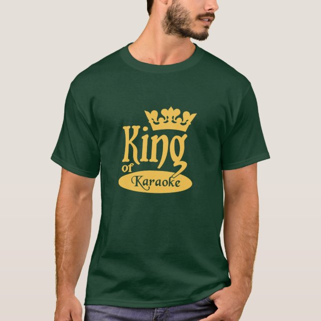 Kungen av Karaokeskjortan - välj stil & färga Tee Shirt (Framsida)
