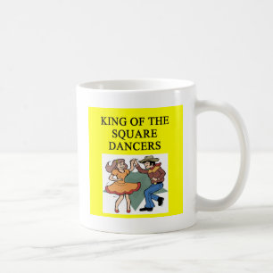 kungen av kvadrerar dans kaffemugg