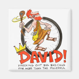 Kungen David klämmer fast Magnet