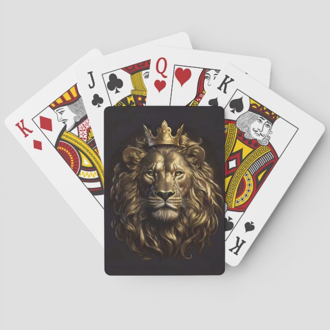 Kungen! Den inte-så-fega lejonet från Oz Casinokort (Baksidan)