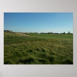 Kungen går golfbanabilden poster
