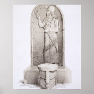 Kungen och det Sacrificial altaret, Nimrud, Poster