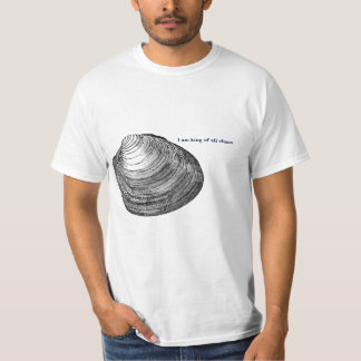 Kungen samlar musslor allra skjortan t-shirt