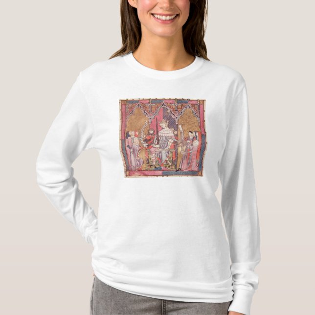 Kungen som administrerar rättvisa t-shirt (Framsida)