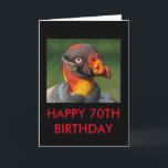 Kunggam - lycklig 70th kort<br><div class="desc">70th födelsedag för lycklig. Inre något att säga "jämförde till honom,  dig ser fantastisk.",  Denna intressant grabb är kunggammet. Inte en verklig skönhet,  utan ansikte för raddatecken däri.</div>