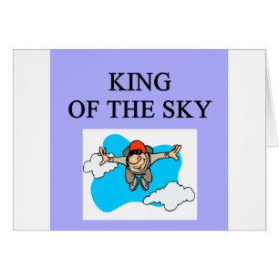 kunghimmeldykare som skydiving hälsningskort