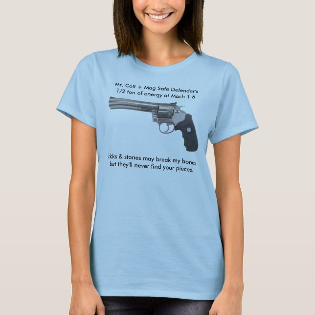 Kungkobra, Herr Colt + Mag-kassaskåp Defender's1/2 T-shirt (Framsida)
