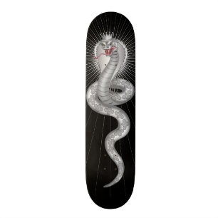 Kungkobra - svart old school skateboard bräda 18 cm