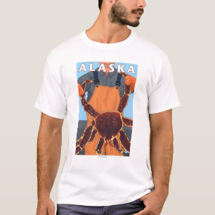 Kungkrabba och fiskarevintage resoraffisch tee