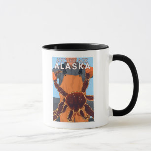 Kungkrabbafiskare - ankring, Alaska Mugg