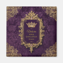 Kunglig ametist Quinceañera, specialdesignad
