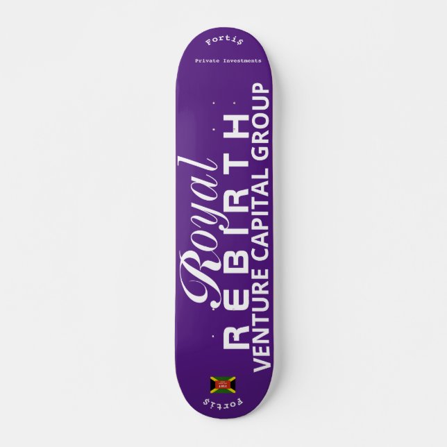 KUNGLIG ÅTERFÖDELSE  VCG Skateboard, 7¾" Däck Mini Skateboard Bräda 18,5 Cm (Framsida)