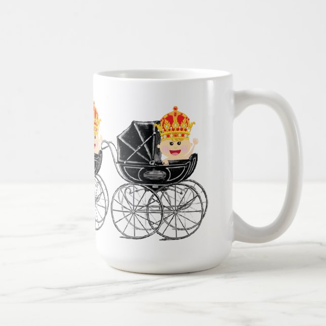 Kunglig baby med muggen för kronakaffetea kaffemugg (Höger)