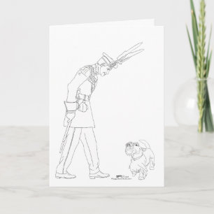 Kunglig Bågskytt och Scottie Hund Kort