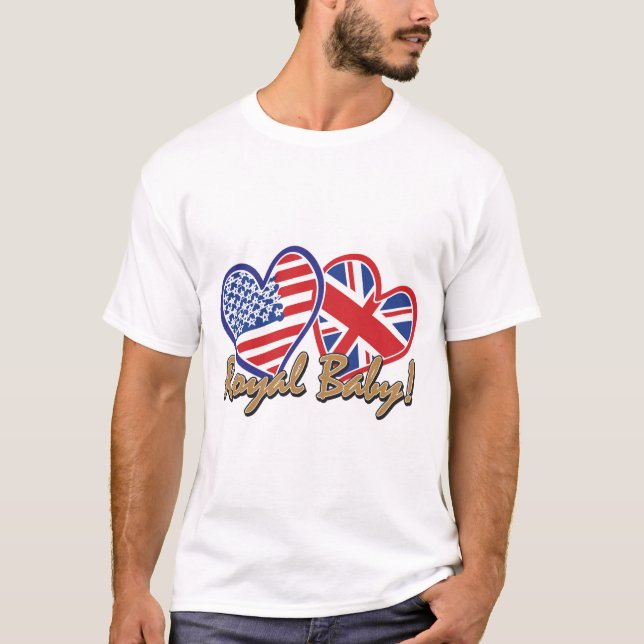 Kunglig Bebis T Shirt (Framsida)