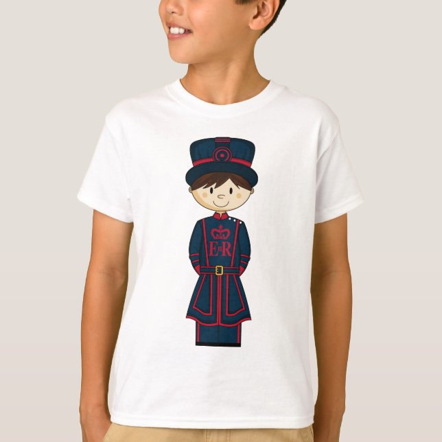 Kunglig BeefeaterGuardsmanT-tröja T-shirt (Framsida)