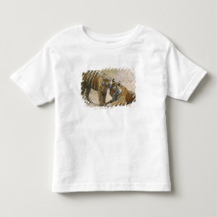 Kunglig Bengalisk Tiger och unge - Vidrör framtill T-shirt